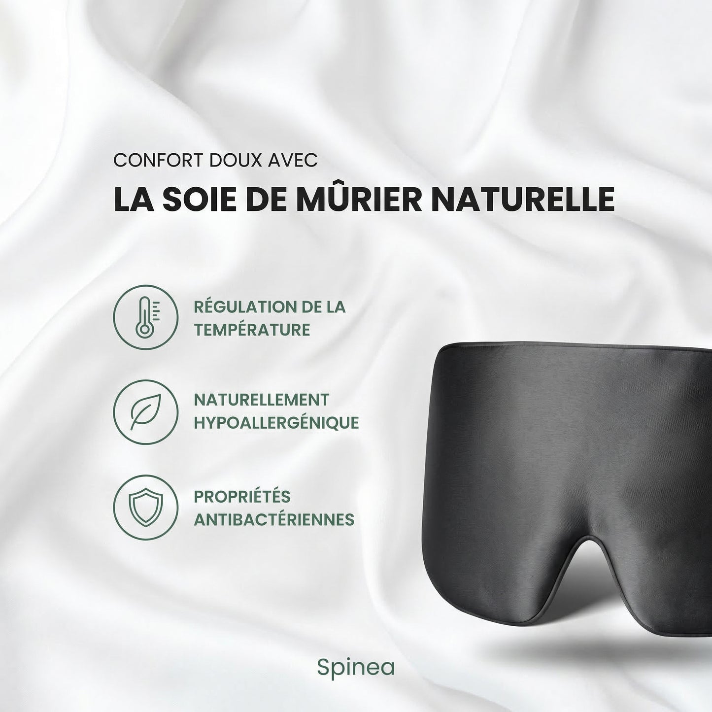 Masque de Sommeil en Soie