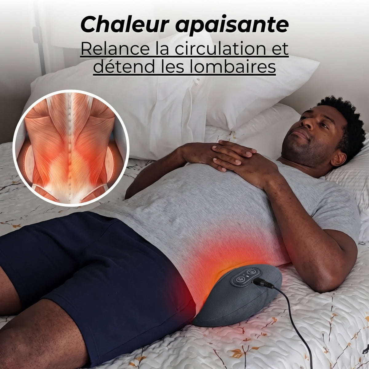 Chaleur apaisante LomboCalm sur les lombaires